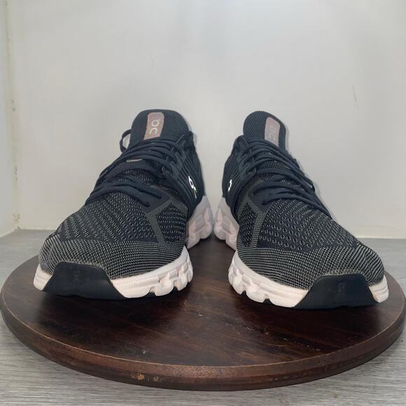 On Cloudswift Mens Size 13 Black White Athletic Running Walking Shoes Sneakers main image 6